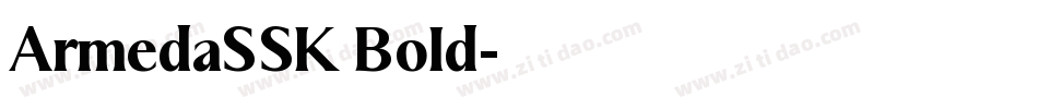 ArmedaSSK Bold字体转换
